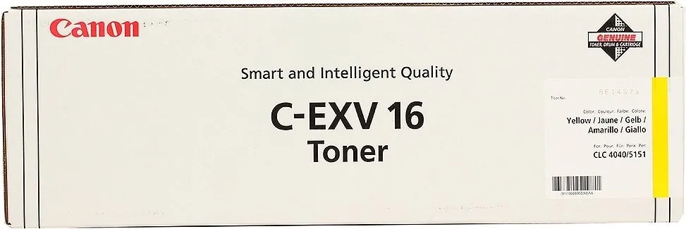 Картридж Canon  C-EXV16 Toner Y, 1066B002